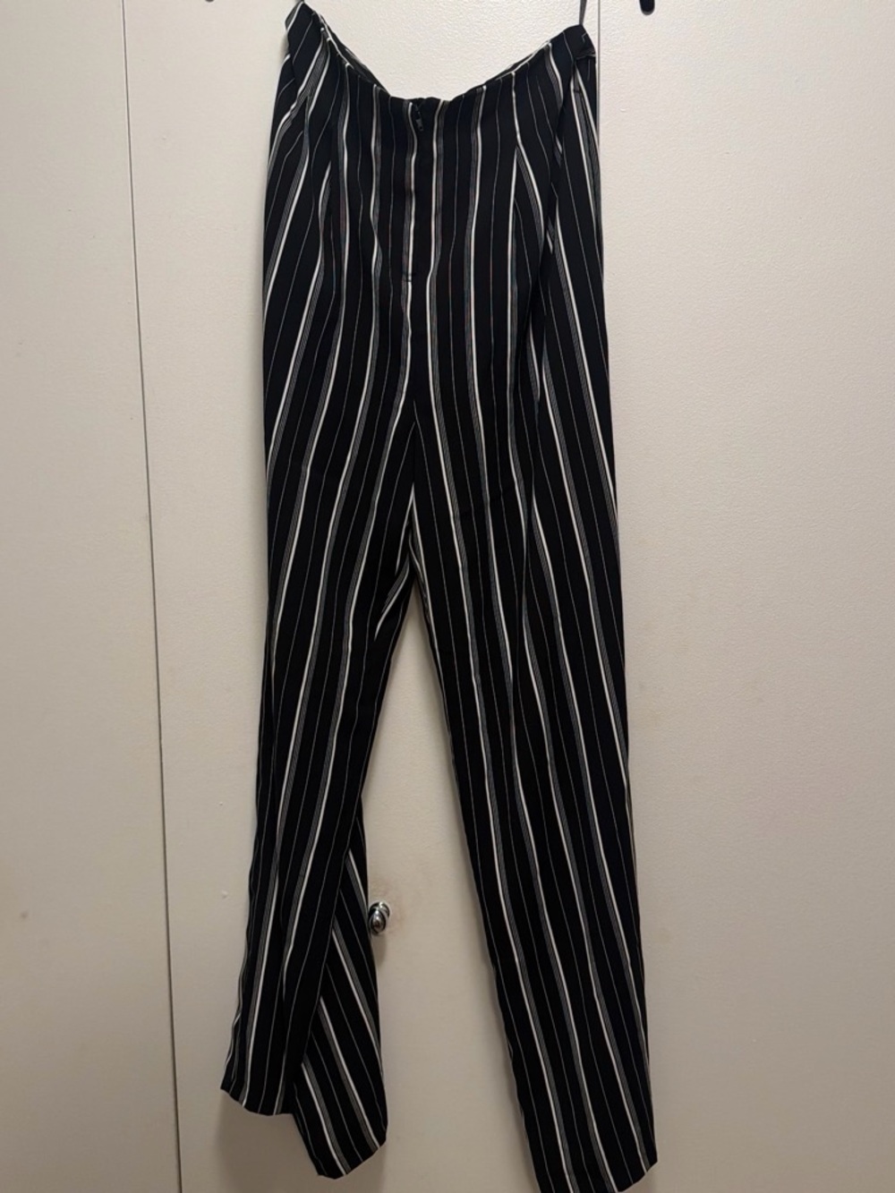 Miss Selfridge Black Pinstripe Chinos
